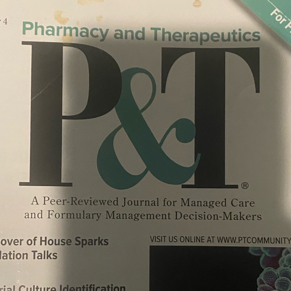 Pharmacy and therapeutics magazine volume 44 #4 April 2019